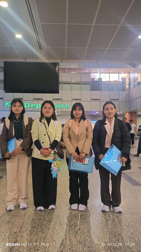 技能実習生 4 名出国